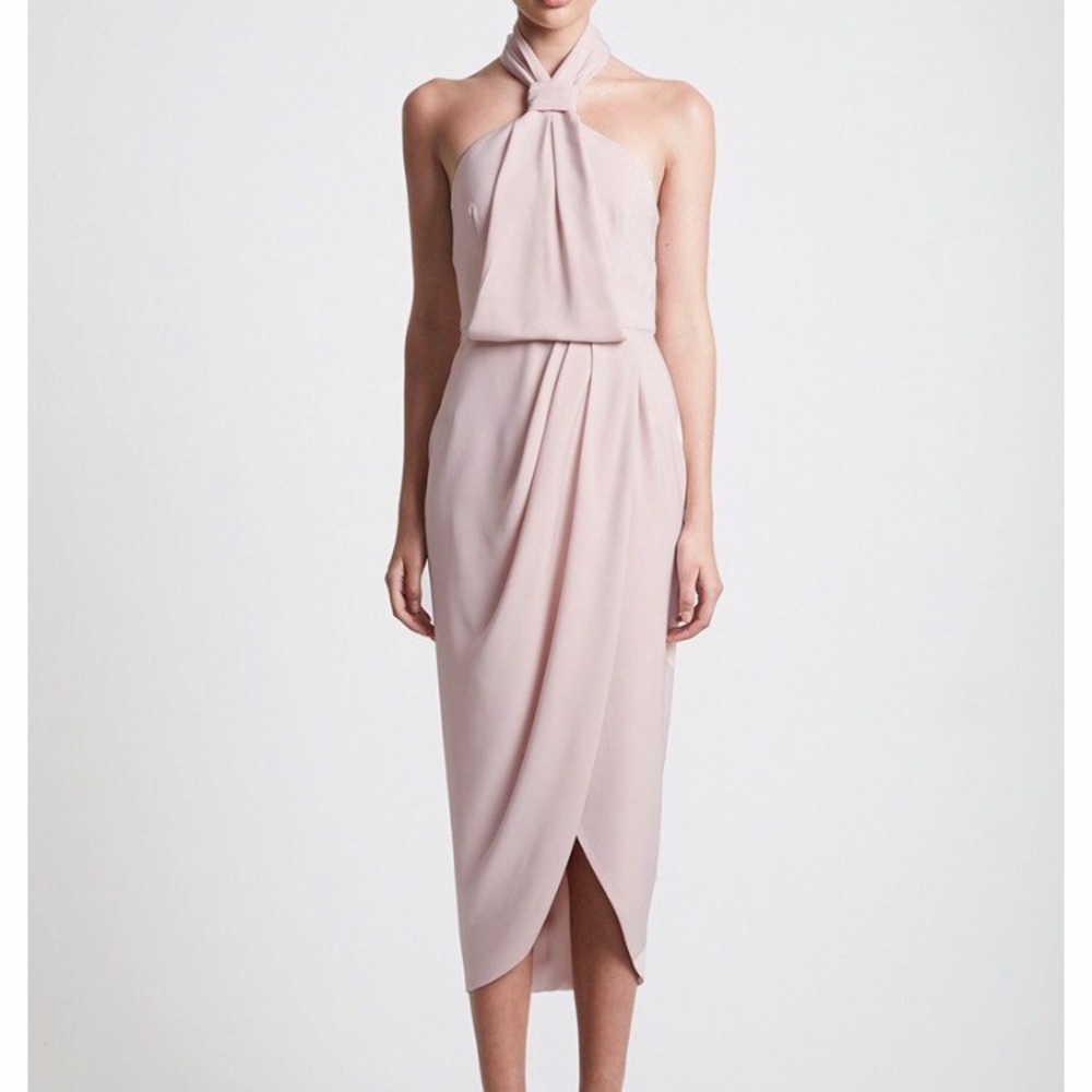 Shona Joy Core Knot Draped Dress